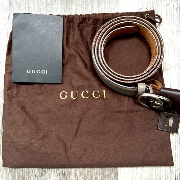 Gucci Belt 295704 295704 Interlocking G Leather Belt Size 115/46 main image 4